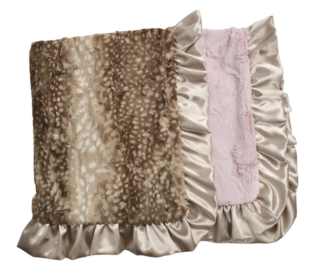 Promo ๐ The Sparkling Spur Dusty Pink Fawn Blanket ๐ 3 The Sparkling Spur Dusty Pink Fawn Blanket