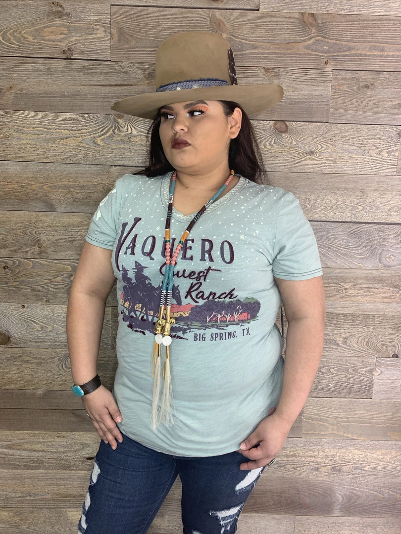 Flash Sale ❤️ Double D Ranch Wear Vaquero Guest Ranch Tee Tops 🥰 3 Double D Ranch Wear Vaquero Guest Ranch Tee Tops