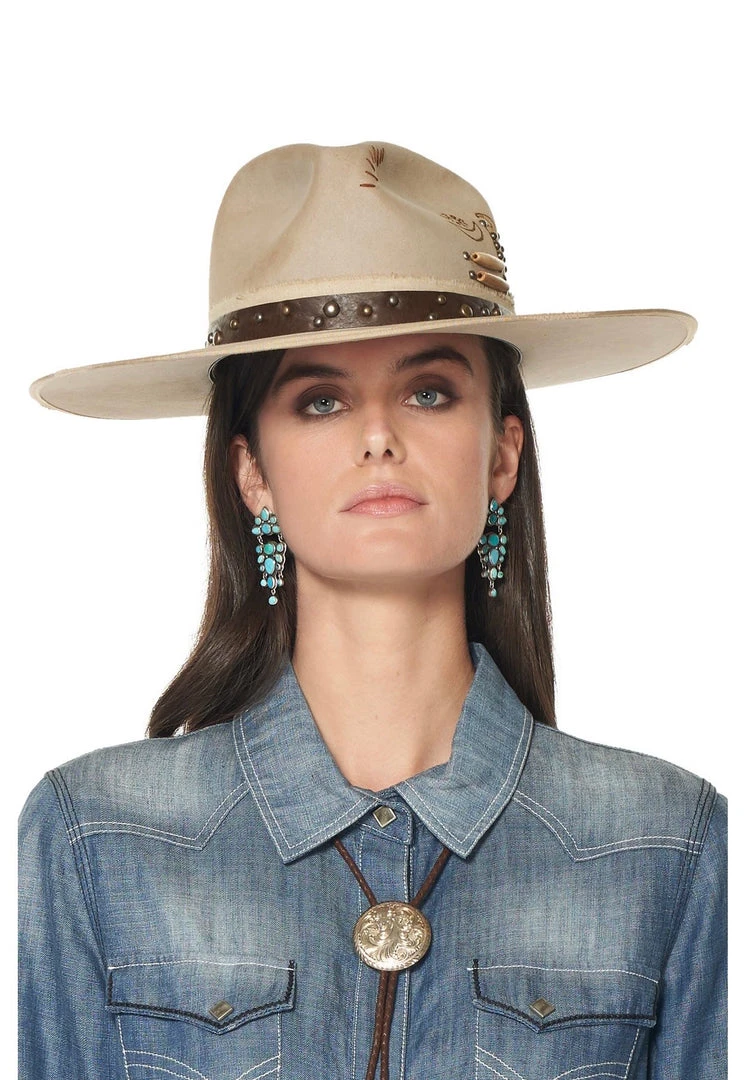 Outlet ๐ Double D Ranch Wear - Cynthia Hats/Headbands/Scarves/Gloves Making Horse Medicine Hat ๐ 7 Double D Ranch Wear - Cynthia Hats/Headbands/Scarves/Gloves Making Horse Medicine Hat