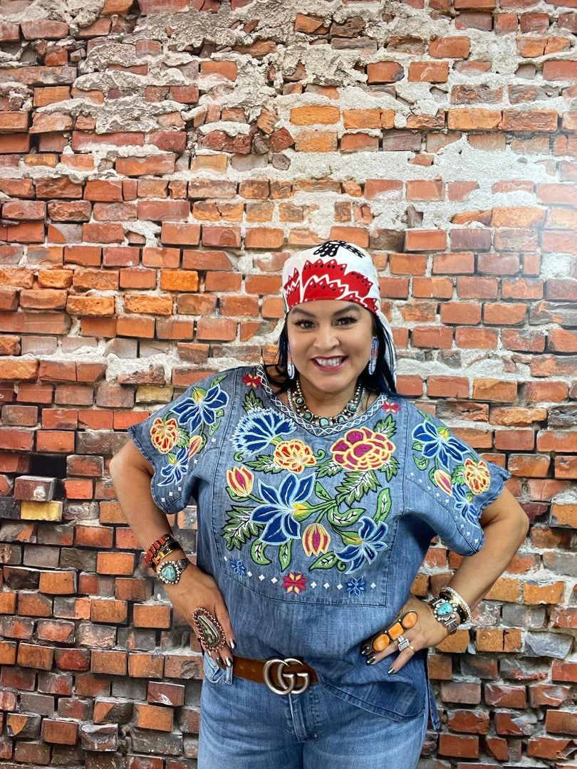 Coupon ⭐ Double D Ranch Wear - Folk Foray Collection Tops Ynez Poncho 🤩 6 Double D Ranch Wear - Folk Foray Collection Tops Ynez Poncho