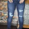 Judy Blue Bottoms Mid-Rise Destroyed Skinny Jeans