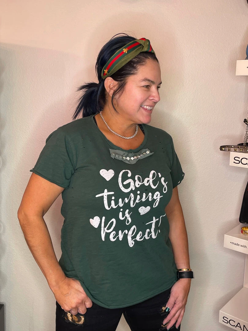 Best reviews of 🤩 A Rare Bird Tops GOD’S Timing Is PERFECT Tee 💯 7 A Rare Bird Tops GOD’S Timing Is PERFECT Tee