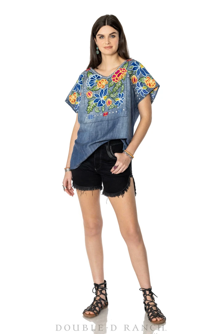 Coupon ⭐ Double D Ranch Wear - Folk Foray Collection Tops Ynez Poncho 🤩 9 Double D Ranch Wear - Folk Foray Collection Tops Ynez Poncho