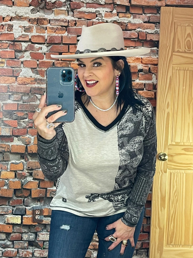 New 💯 Double D Ranch Wear - Wild Horses Collection Hide Tickler Top Tops 🎁 5 Double D Ranch Wear - Wild Horses Collection Hide Tickler Top Tops