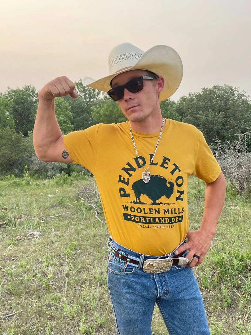 Discount 😀 Pendleton Bison Graphic Tee Men's 👕 Shirts 👏 5 Pendleton Bison Graphic Tee Men's Shirts