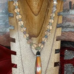 The Sparkling Spur Clear Crystal Drop W/Clear Cut Beads