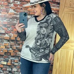 New 💯 Double D Ranch Wear - Wild Horses Collection Hide Tickler Top Tops 🎁 12 Double D Ranch Wear - Wild Horses Collection Hide Tickler Top Tops