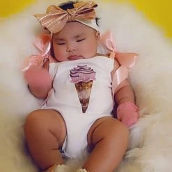 The Sparkling Spur Kids Of A King Ice Cream Cone Onesie