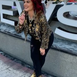 The Sparkling Spur Jackets Tweed And Sequin Jacket