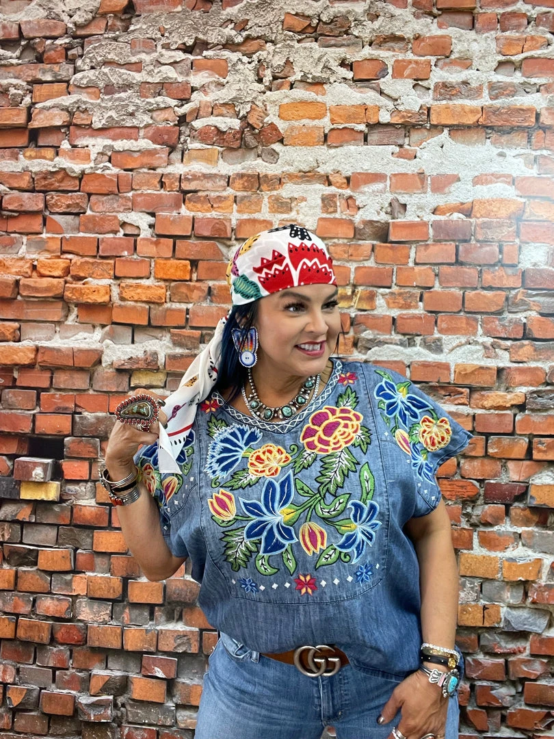 Coupon ⭐ Double D Ranch Wear - Folk Foray Collection Tops Ynez Poncho 🤩 8 Double D Ranch Wear - Folk Foray Collection Tops Ynez Poncho