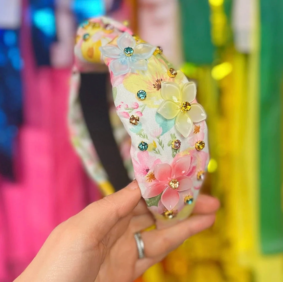 Buy 🔥 Brianna Cannon New Arrivals Spring Floral Headband With Beaded Flowers And Crystals 👍 5 Brianna Cannon New Arrivals Spring Floral Headband With Beaded Flowers And Crystals