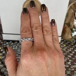 The Sparkling Spur CZ Eternity Band