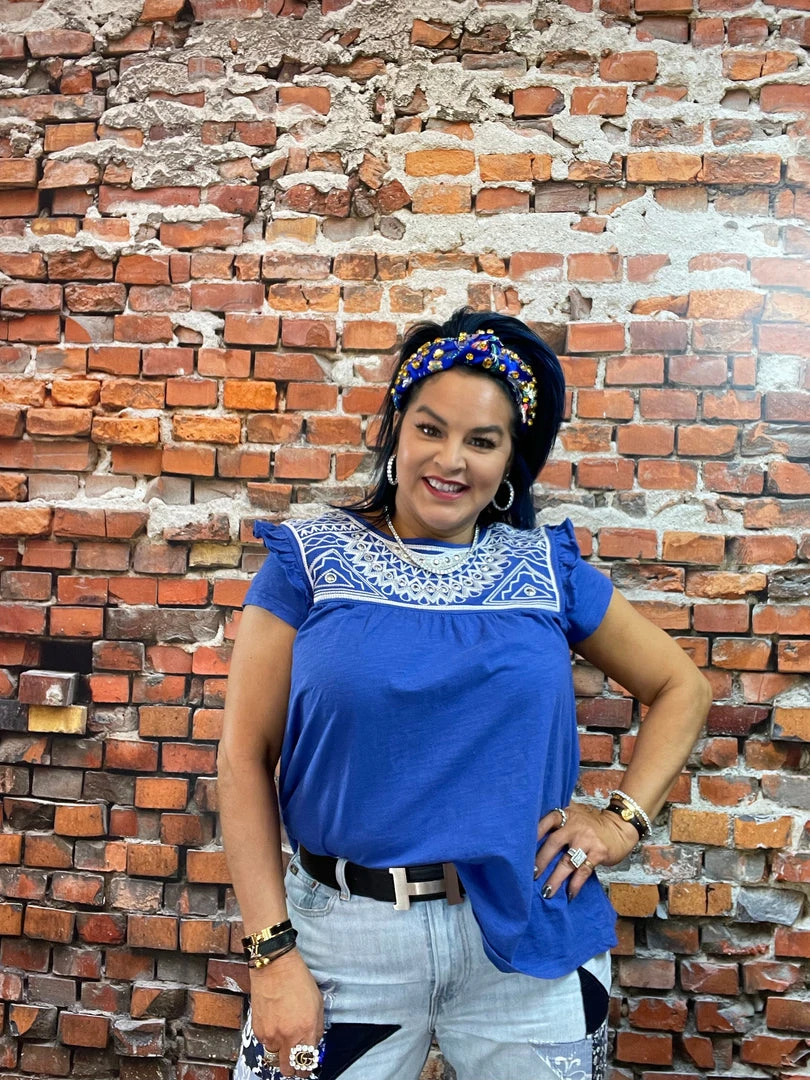 Discount ❤️ Double D Ranch Wear - Folk Foray Collection Palomita Top ❤️ 6 Double D Ranch Wear - Folk Foray Collection Palomita Top