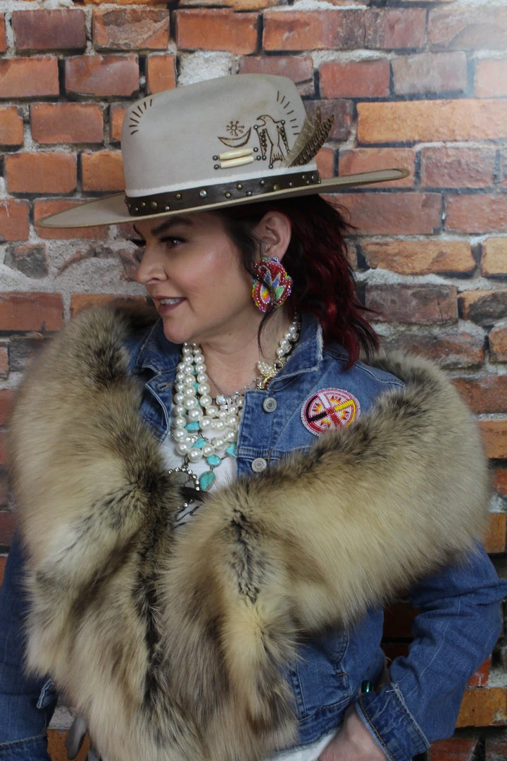 Outlet ๐ Double D Ranch Wear - Cynthia Hats/Headbands/Scarves/Gloves Making Horse Medicine Hat ๐ 3 Double D Ranch Wear - Cynthia Hats/Headbands/Scarves/Gloves Making Horse Medicine Hat