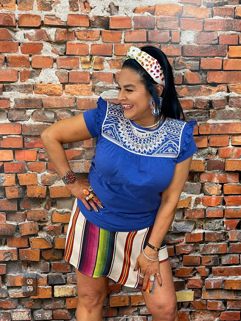 Budget 👏 Double D Ranch - Folk Foray Collection Bonita Blanca Skort Bottoms 🎁 3 Double D Ranch - Folk Foray Collection Bonita Blanca Skort Bottoms