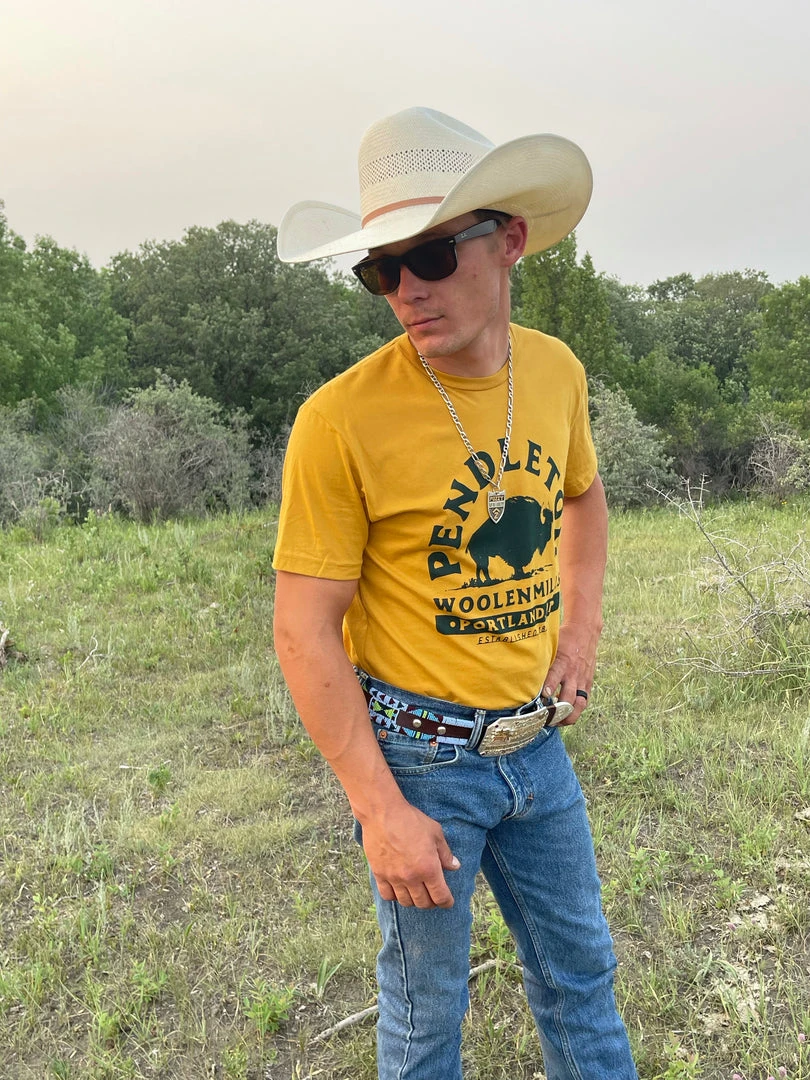 Discount 😀 Pendleton Bison Graphic Tee Men's 👕 Shirts 👏 4 Pendleton Bison Graphic Tee Men's Shirts