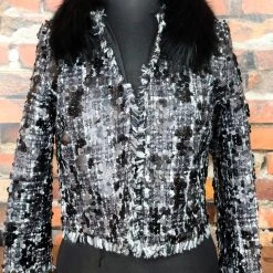 The Sparkling Spur Tweed And Sequin Jacket Jackets