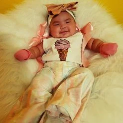 The Sparkling Spur Kids Of A King Ice Cream Cone Onesie