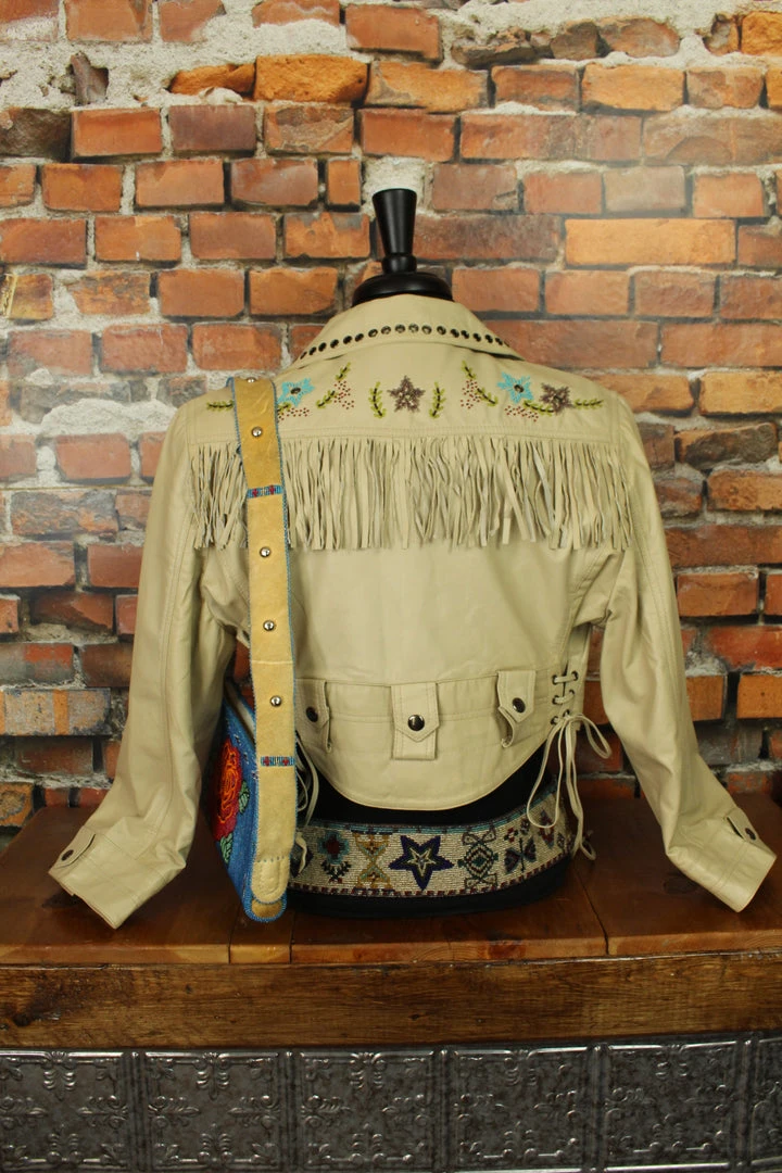 Best Pirce ๐ Double D Ranch Wear ButteryLeather Cropped Jacket W/beaded Flower Details TIFFIANY'S CLOSET โ๏ธ 5 Double D Ranch Wear ButteryLeather Cropped Jacket W/beaded Flower Details TIFFIANY'S CLOSET