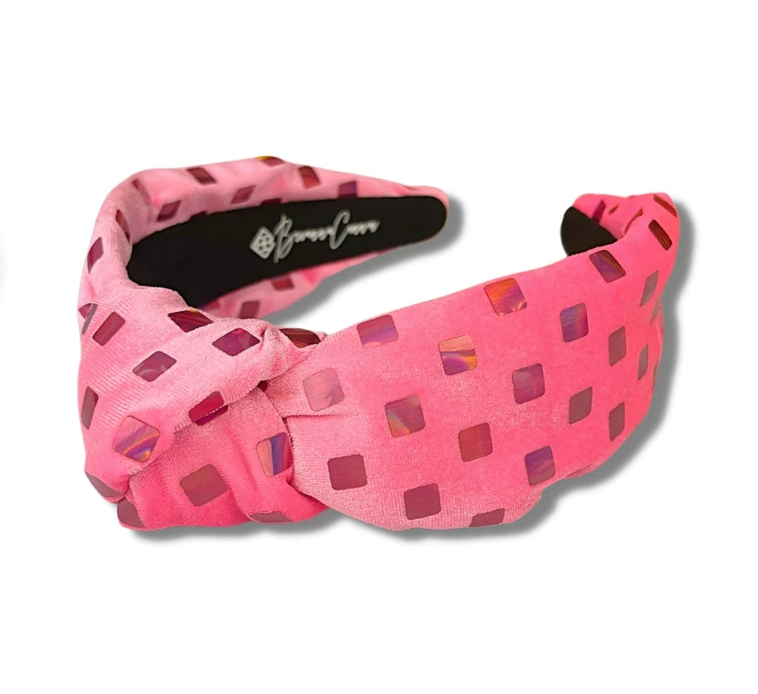 Coupon ๐ฏ Brianna Cannon New Arrivals Velvet Knotted Headband With Metallic Squares ๐ฅฐ 4 Brianna Cannon New Arrivals Velvet Knotted Headband With Metallic Squares