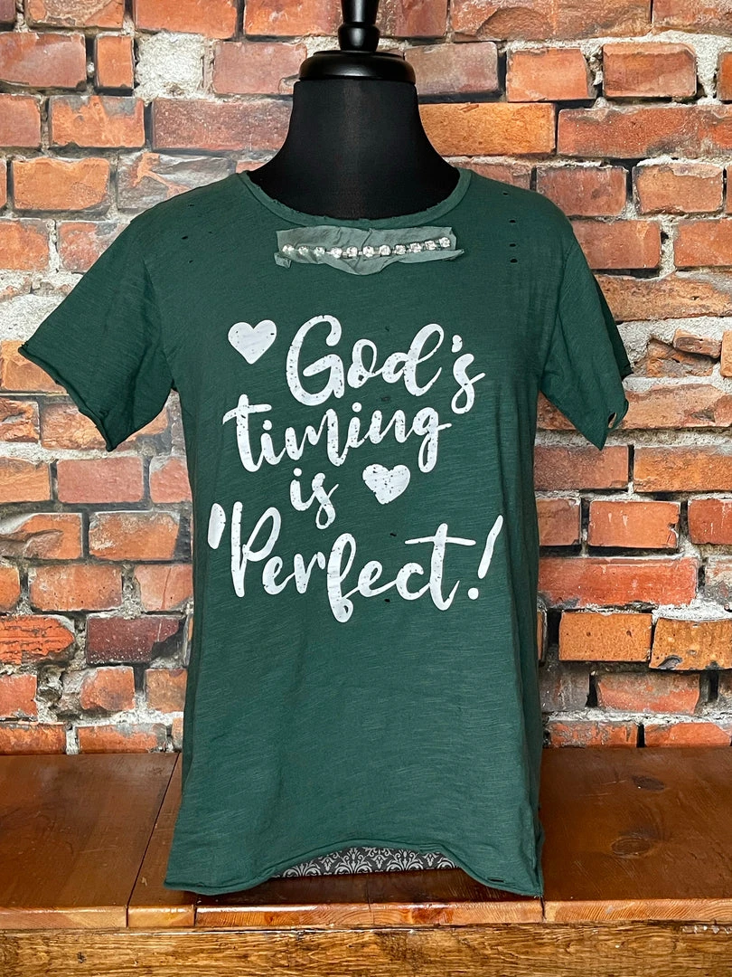 Best reviews of 🤩 A Rare Bird Tops GOD’S Timing Is PERFECT Tee 💯 3 A Rare Bird Tops GOD’S Timing Is PERFECT Tee