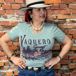 Flash Sale ❤️ Double D Ranch Wear Vaquero Guest Ranch Tee Tops 🥰 10 Double D Ranch Wear Vaquero Guest Ranch Tee Tops