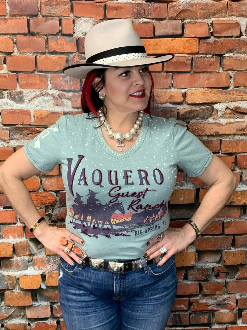 Flash Sale ❤️ Double D Ranch Wear Vaquero Guest Ranch Tee Tops 🥰 5 Double D Ranch Wear Vaquero Guest Ranch Tee Tops