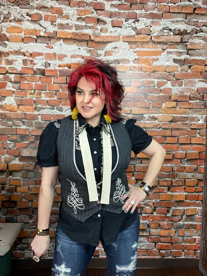 Best Sale ๐ Double D Ranch Wear - Maria Collection Bank Teller Vest Vests โญ 7 Double D Ranch Wear - Maria Collection Bank Teller Vest Vests