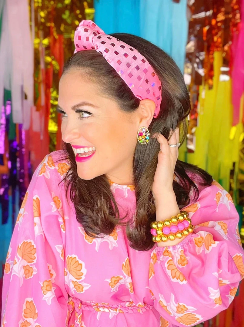 Coupon ๐ฏ Brianna Cannon New Arrivals Velvet Knotted Headband With Metallic Squares ๐ฅฐ 3 Brianna Cannon New Arrivals Velvet Knotted Headband With Metallic Squares