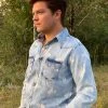 Ryan Michael Bucking Horse Indigo Print Shirt
