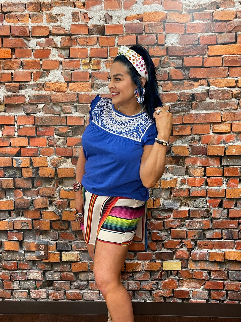 Budget 👏 Double D Ranch - Folk Foray Collection Bonita Blanca Skort Bottoms 🎁 4 Double D Ranch - Folk Foray Collection Bonita Blanca Skort Bottoms