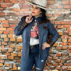 Double D Ranch Wear - Wild Horses Collection Switchback Jacket Jackets