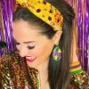 Brand new 😍 Brianna Cannon New Arrivals Golden Yellow Silk Floral Headband With Hand-Sewn Crystals 🎁 2 Brianna Cannon New Arrivals Golden Yellow Silk Floral Headband With Hand-Sewn Crystals