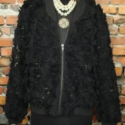 Tasha Polizzi Jackets Rosette & Leopard Jacket