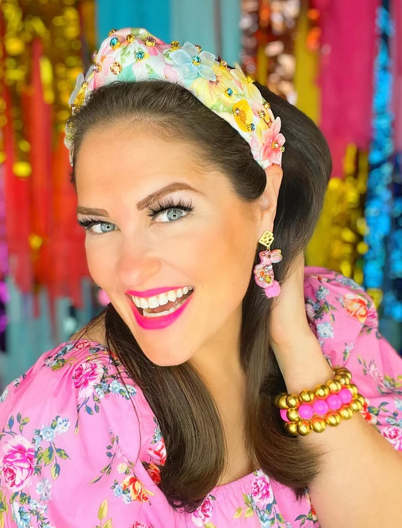 Buy 🔥 Brianna Cannon New Arrivals Spring Floral Headband With Beaded Flowers And Crystals 👍 3 Brianna Cannon New Arrivals Spring Floral Headband With Beaded Flowers And Crystals