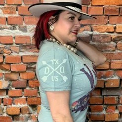 Double D Ranch Wear Vaquero Guest Ranch Tee Tops