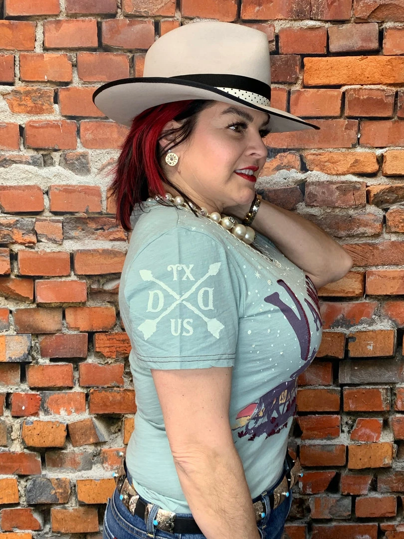 Flash Sale ❤️ Double D Ranch Wear Vaquero Guest Ranch Tee Tops 🥰 4 Double D Ranch Wear Vaquero Guest Ranch Tee Tops