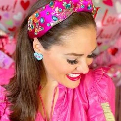 Deals 🔔 Brianna Cannon Hot Pink Silk Floral Headband With Hand-Sewn Crystals 👍 9 Brianna Cannon Hot Pink Silk Floral Headband With Hand-Sewn Crystals