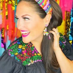 Brianna Cannon Hats/Headbands/Scarves/Gloves Rainbow Serape Fiesta Crystal Headband