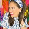 Top 10 ๐งจ Brianna Cannon New Arrivals Blue And White Chinoiserie Headband With Hand-Sewn Beads ๐คฉ 2 Brianna Cannon New Arrivals Blue And White Chinoiserie Headband With Hand-Sewn Beads