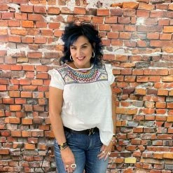 Double D Ranch Wear - Folk Foray Collection Palomita Top