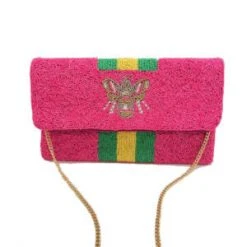 The Sparkling Spur Beaded Bee Bag