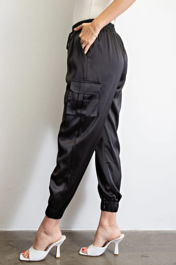 Hot Sale ❤️ The Sparkling Spur Satin Jogging Pants 🧨 5 The Sparkling Spur Satin Jogging Pants